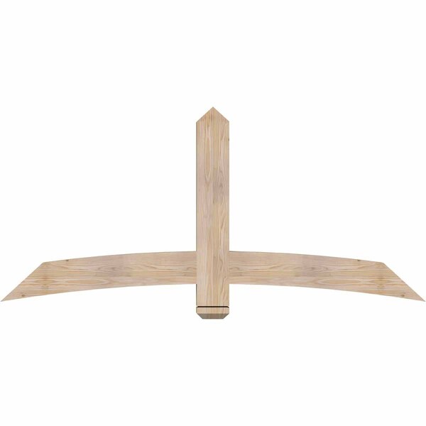 Ekena Millwork Bellingham Smooth Timber Gable Bracket, Douglas Fir, 72"W x 33"H x 3 1/2"D x 5 1/2"F, 11/12 Pitch GBW072X33X0406BEL00SDF - main